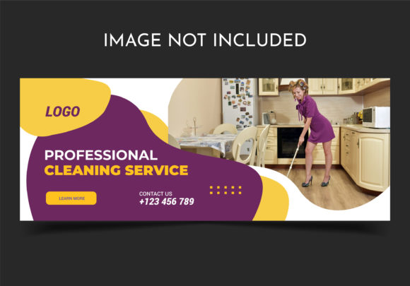 Cleaning Service Facebook Cover: Graphics and Web Templates