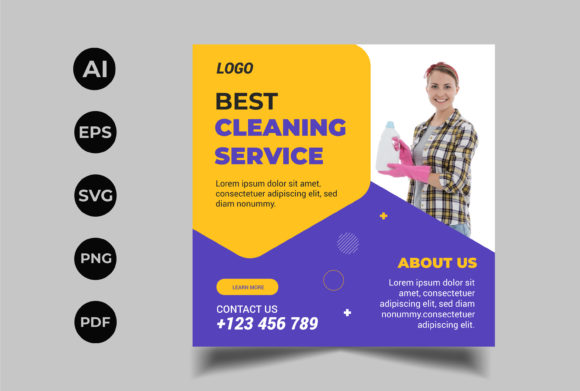 Cleaning Service Social Media Post