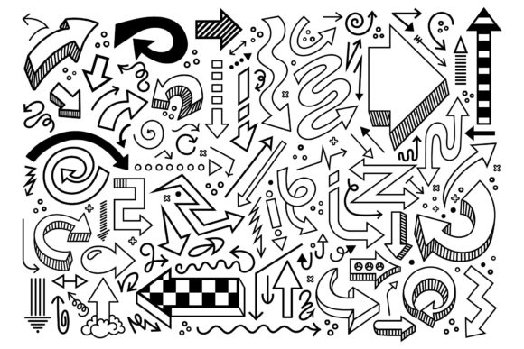 Comic Book Arrows Set: Graphics for Creative Projects