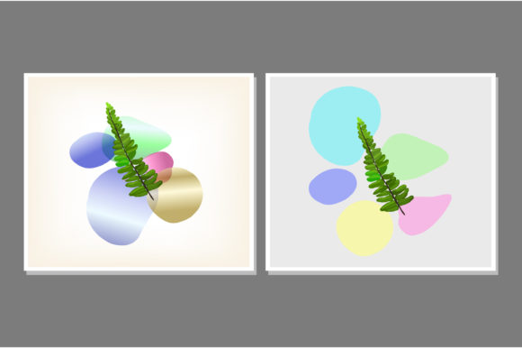 Ferns Hand Drawn Set: Graphics for Print Templates
