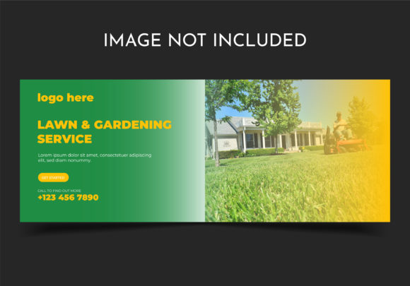 Lawn Service Facebook Cover: Graphics and Web Templates