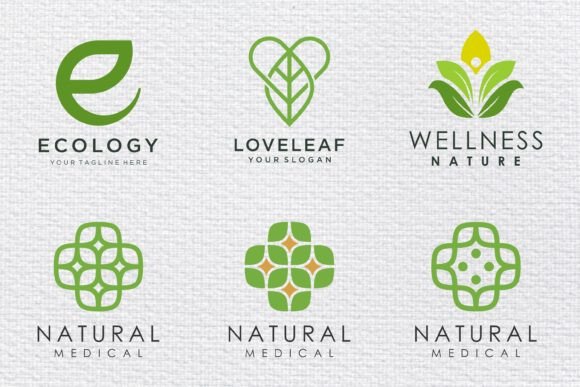 Natural Organic Logo Design – SVG Graphics & Logos