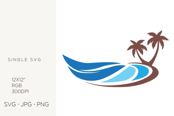 Ocean Waves, Blue Sea Water Icon SVG: Graphics & Icons