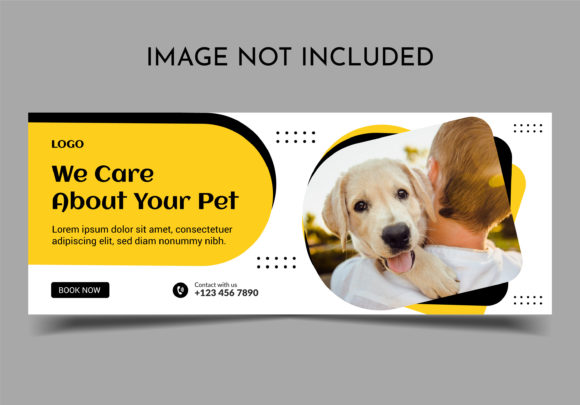 Pet Care Facebook Cover: Graphics and Web Templates