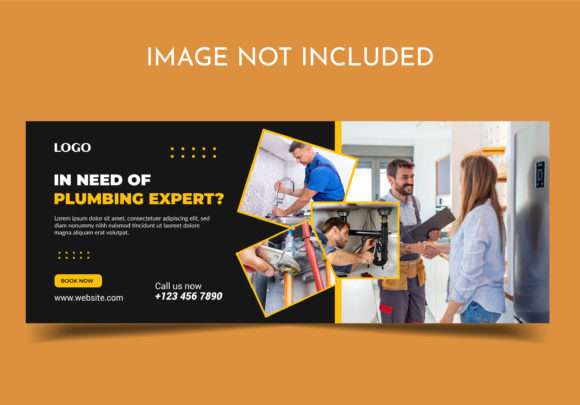 Plumbing Service Facebook Cover Graphics and Web Templates