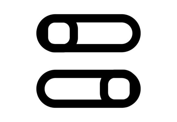 Setting Controller UI Icon Design: Minimalist Icons & Graphics