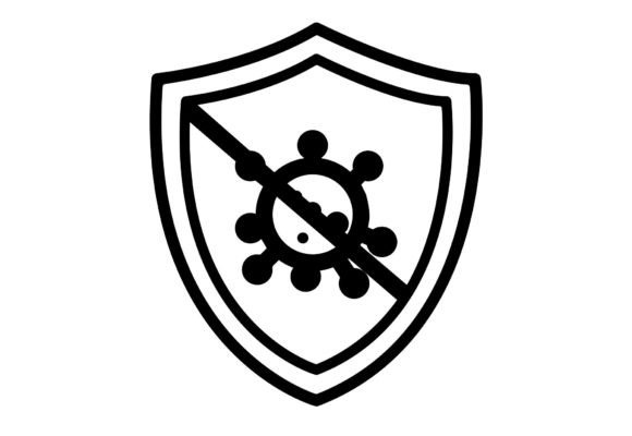 Stop Virus Vector Symbol: Minimalist Icons & Graphics for Real Projects