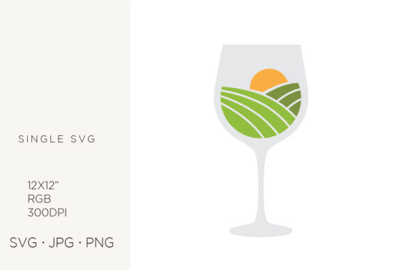 Wine, Vineyard, Winery Logo Icon: Clean Graphics & Versatile Icons
